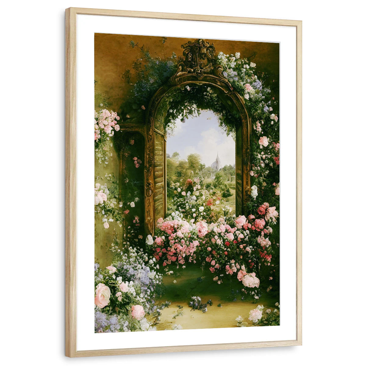 framed-print-natural-wood-matted