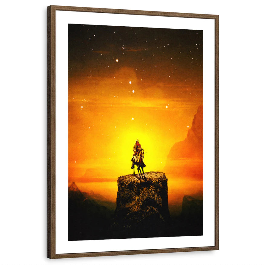 framed-print-brown-walnut-matted