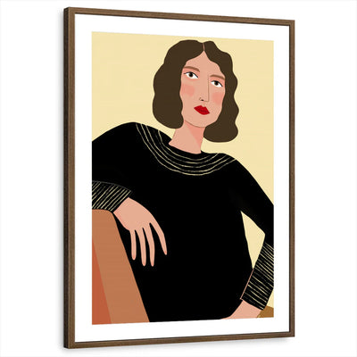 framed-print-brown-walnut-matted