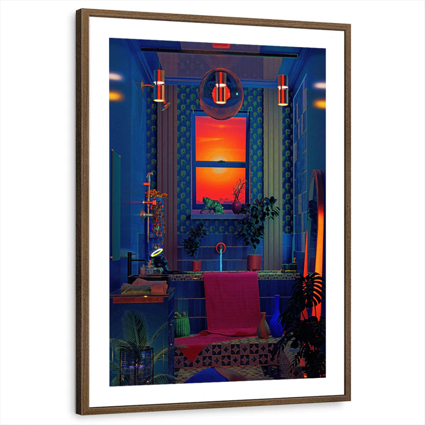 framed-print-brown-walnut-matted