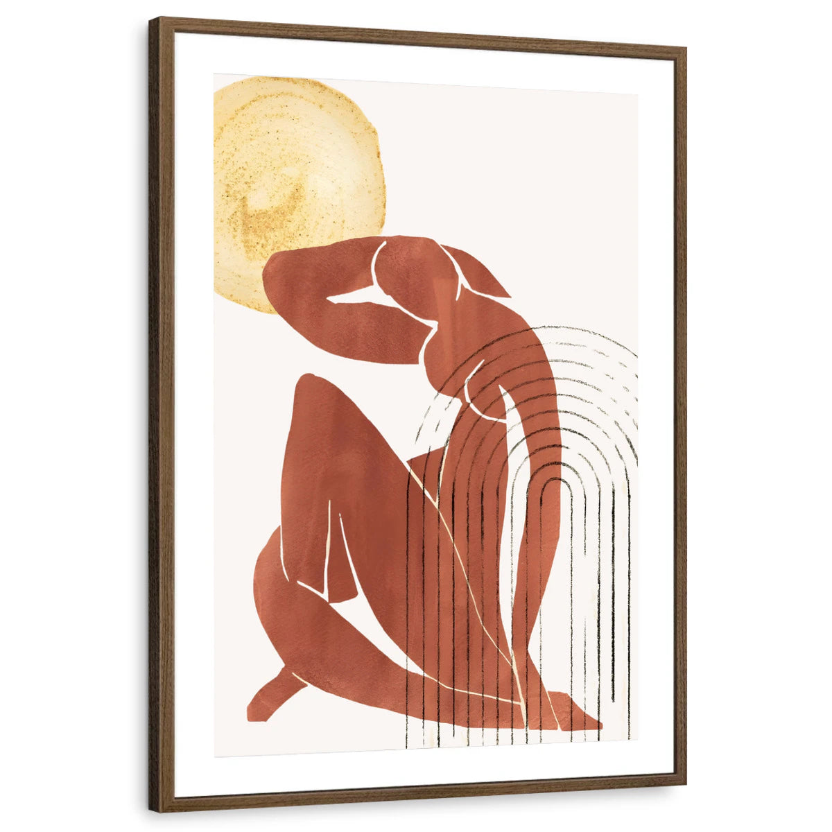 framed-print-brown-walnut-matted