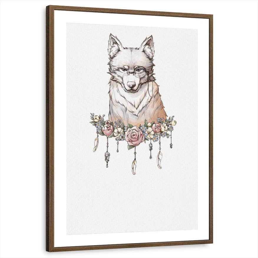 framed-print-brown-walnut-matted