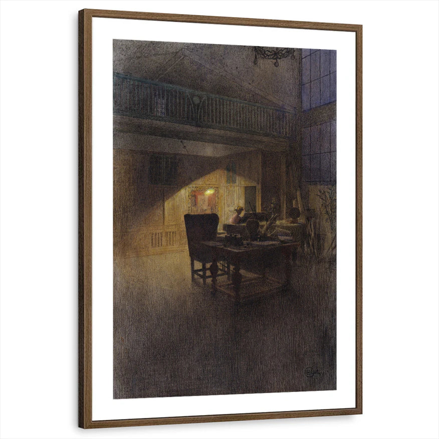 framed-print-brown-walnut-matted