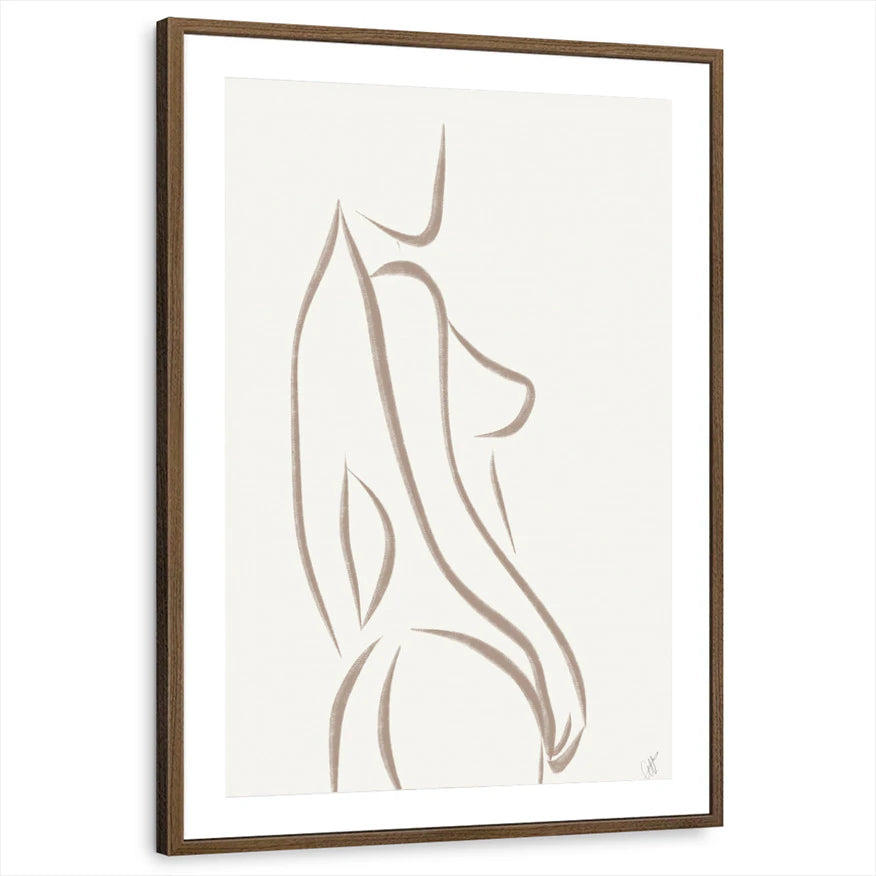 framed-print-brown-walnut-matted