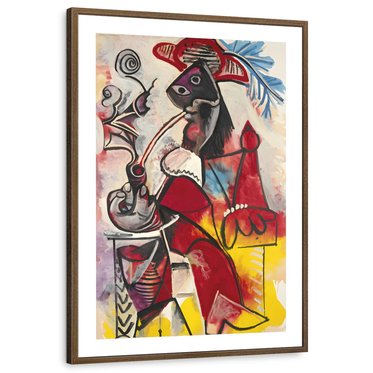 framed-print-brown-walnut-matted