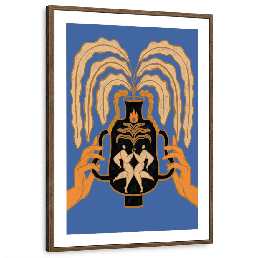 framed-print-brown-walnut-matted