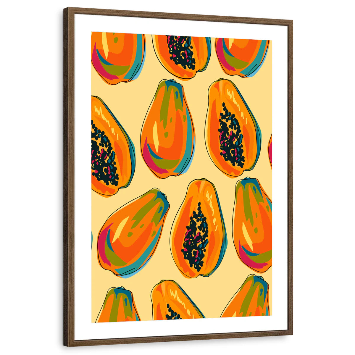 framed-print-brown-walnut-matted