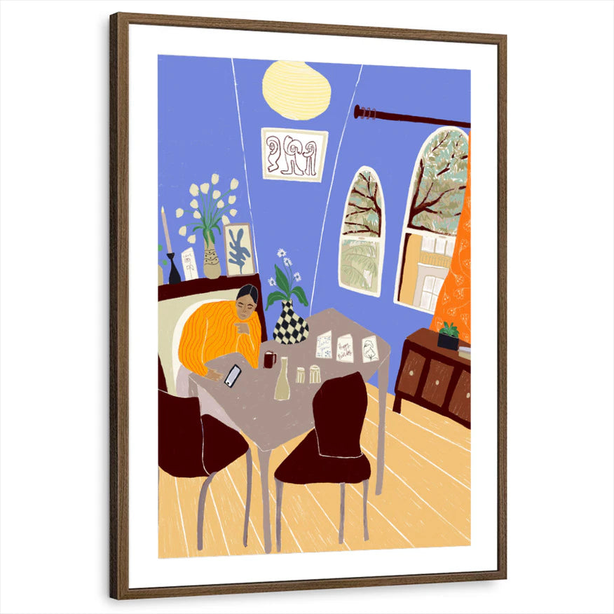 framed-print-brown-walnut-matted