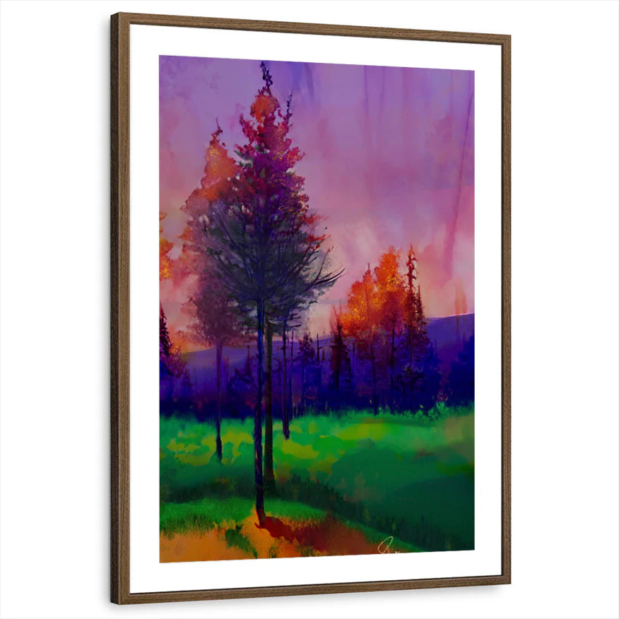 framed-print-brown-walnut-matted