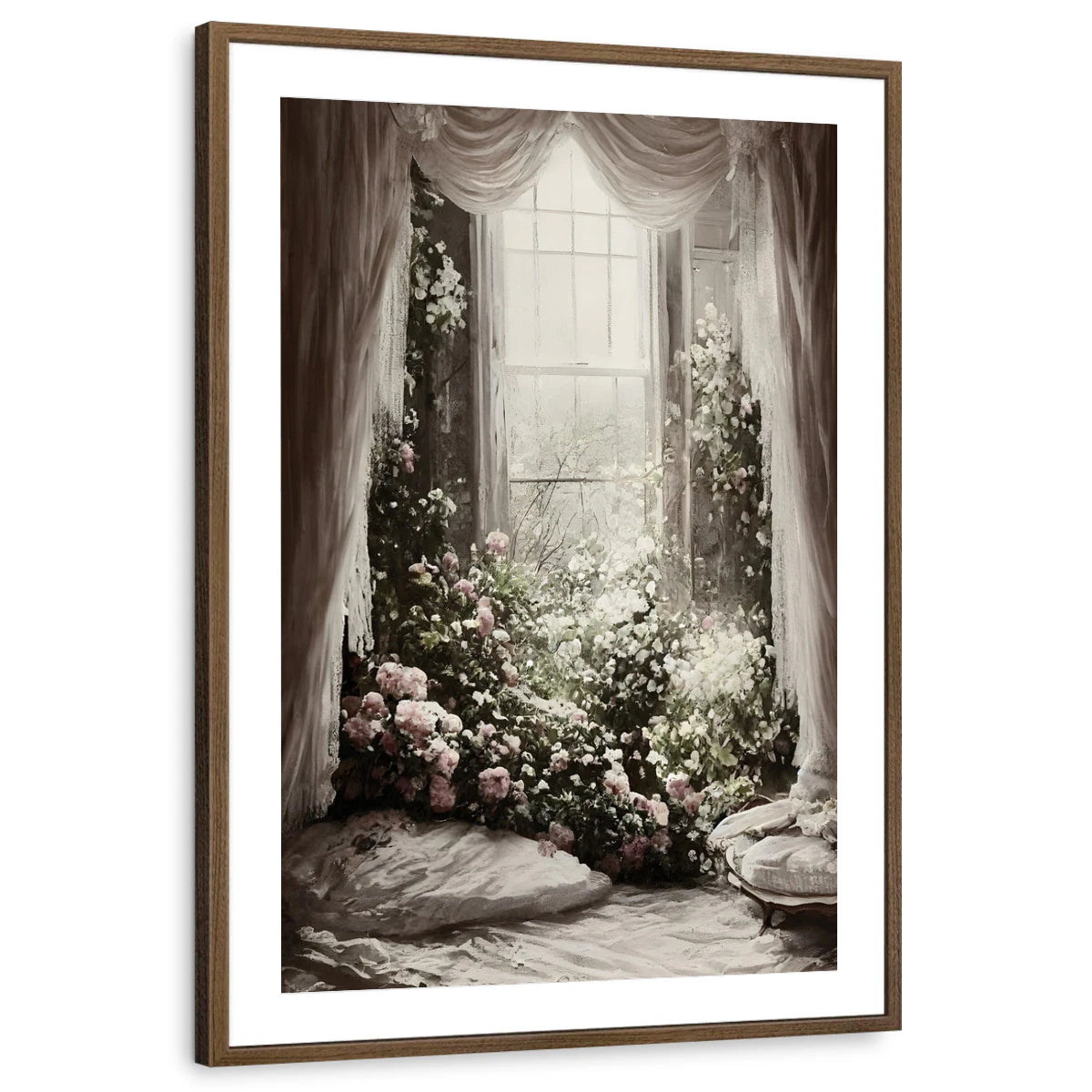framed-print-brown-walnut-matted
