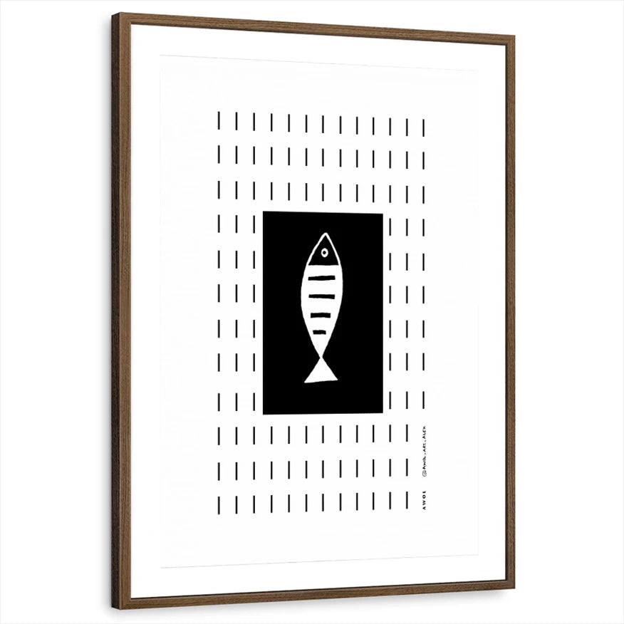 framed-print-brown-walnut-matted