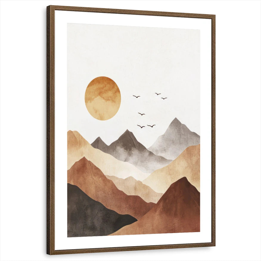 framed-print-brown-walnut-matted