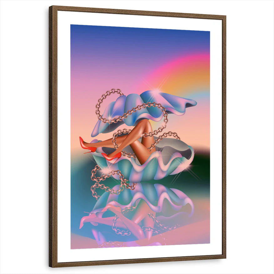 framed-print-brown-walnut-matted