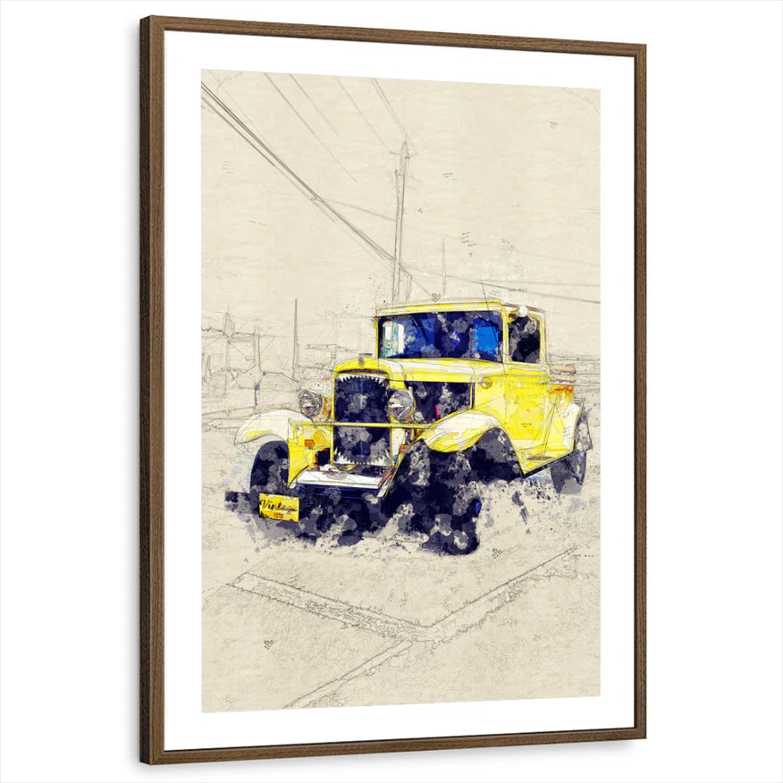 framed-print-brown-walnut-matted