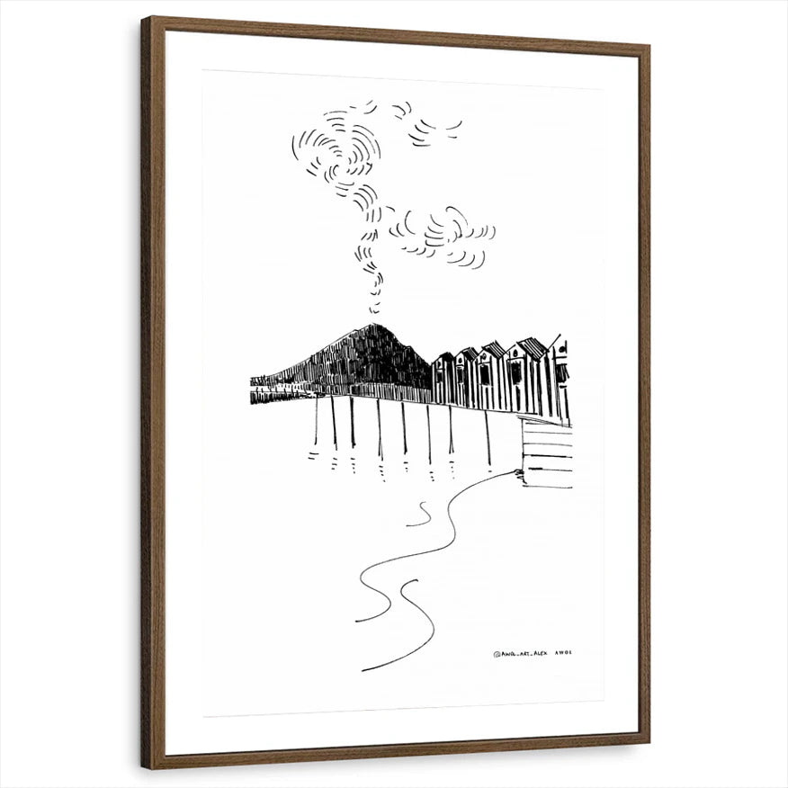 framed-print-brown-walnut-matted