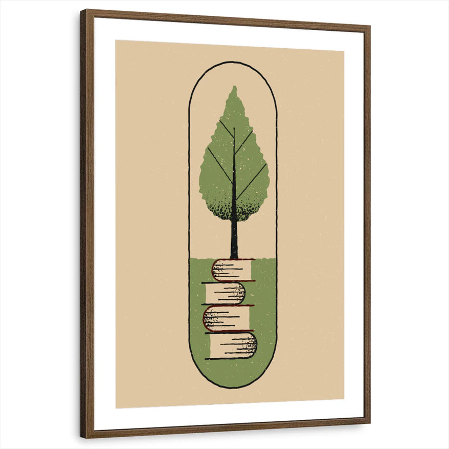 framed-print-brown-walnut-matted