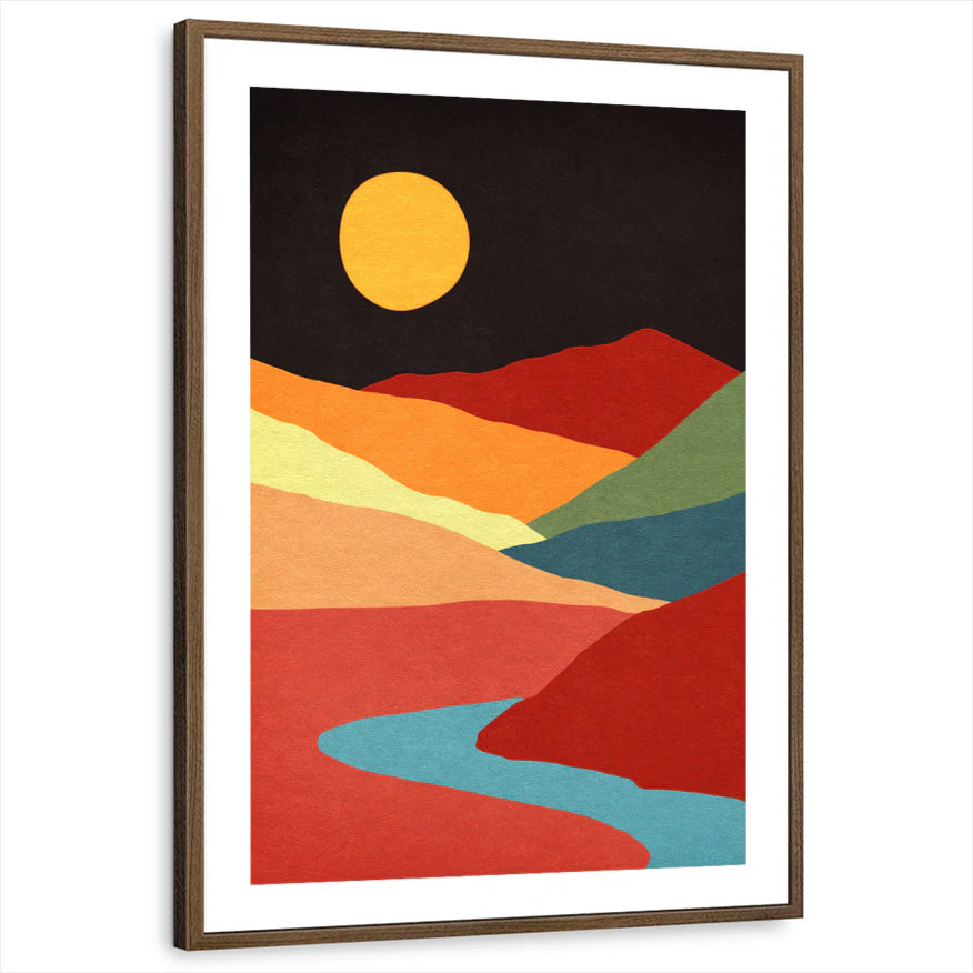 framed-print-brown-walnut-matted