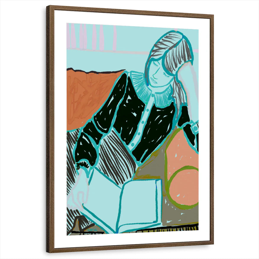 framed-print-brown-walnut-matted