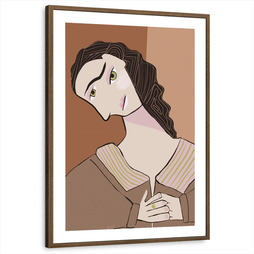 framed-print-brown-walnut-matted