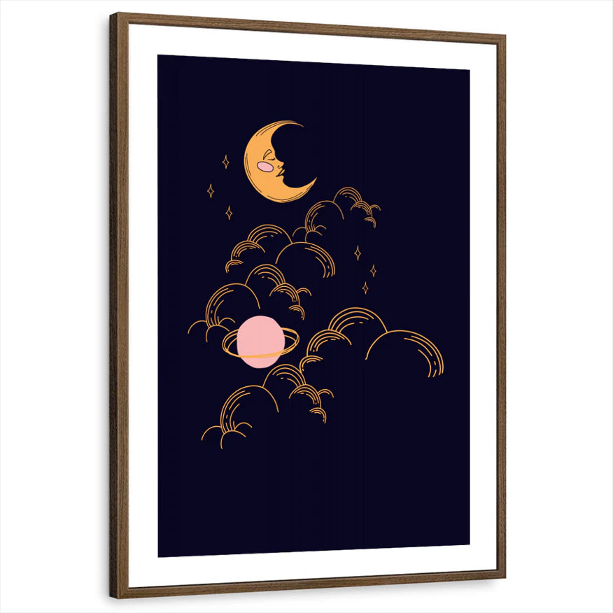framed-print-brown-walnut-matted