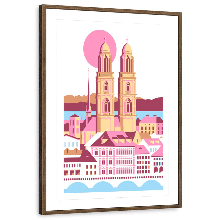 framed-print-brown-walnut-matted