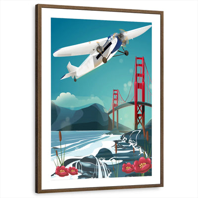 framed-print-brown-walnut-matted