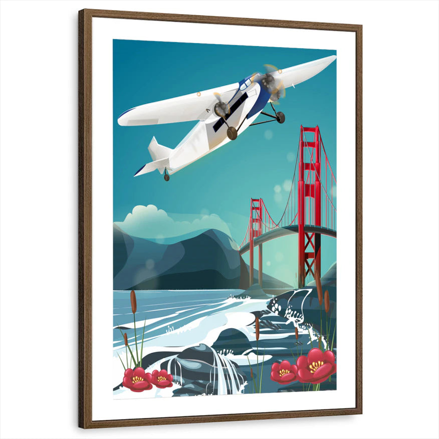 framed-print-brown-walnut-matted