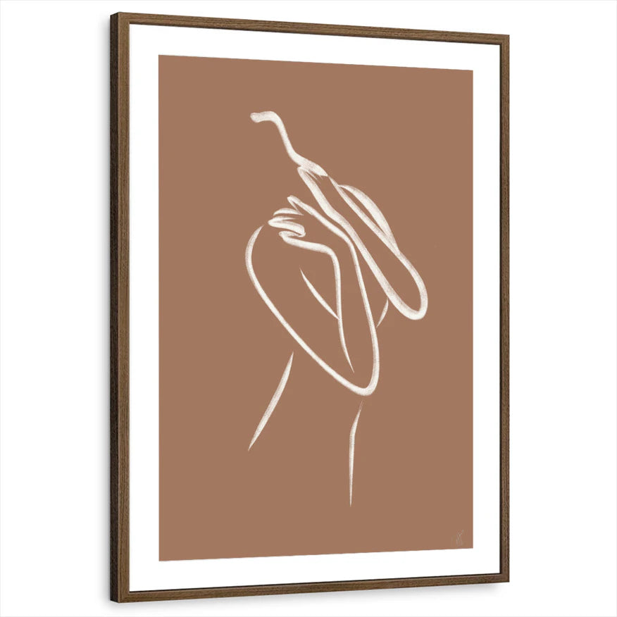 framed-print-brown-walnut-matted