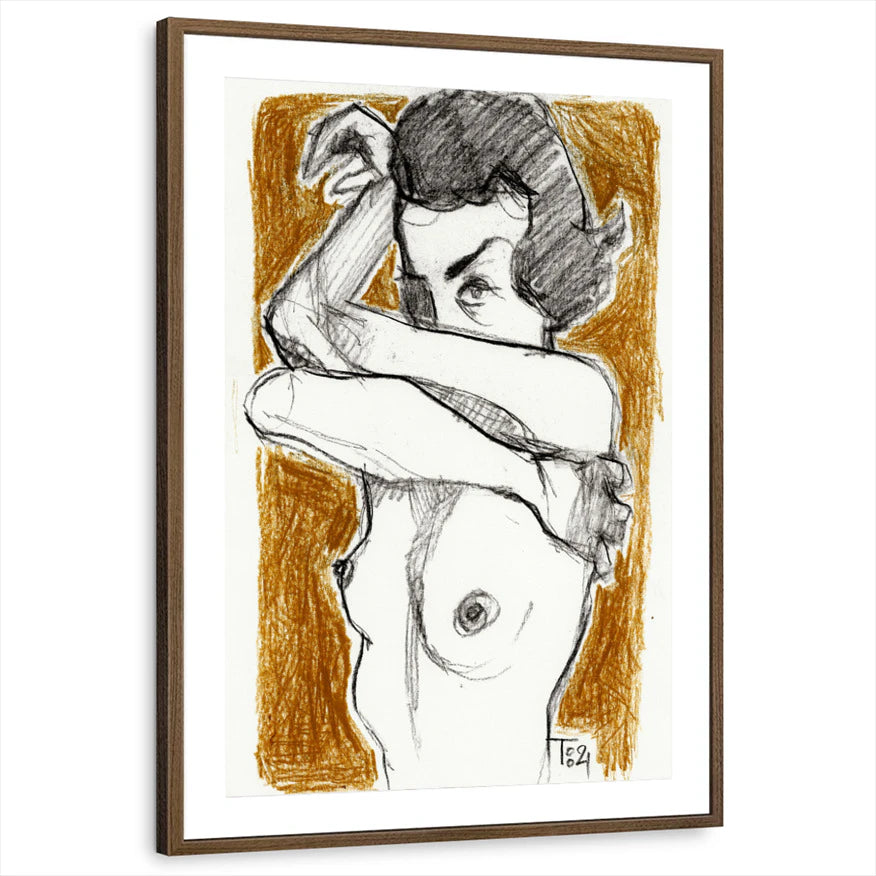 framed-print-brown-walnut-matted