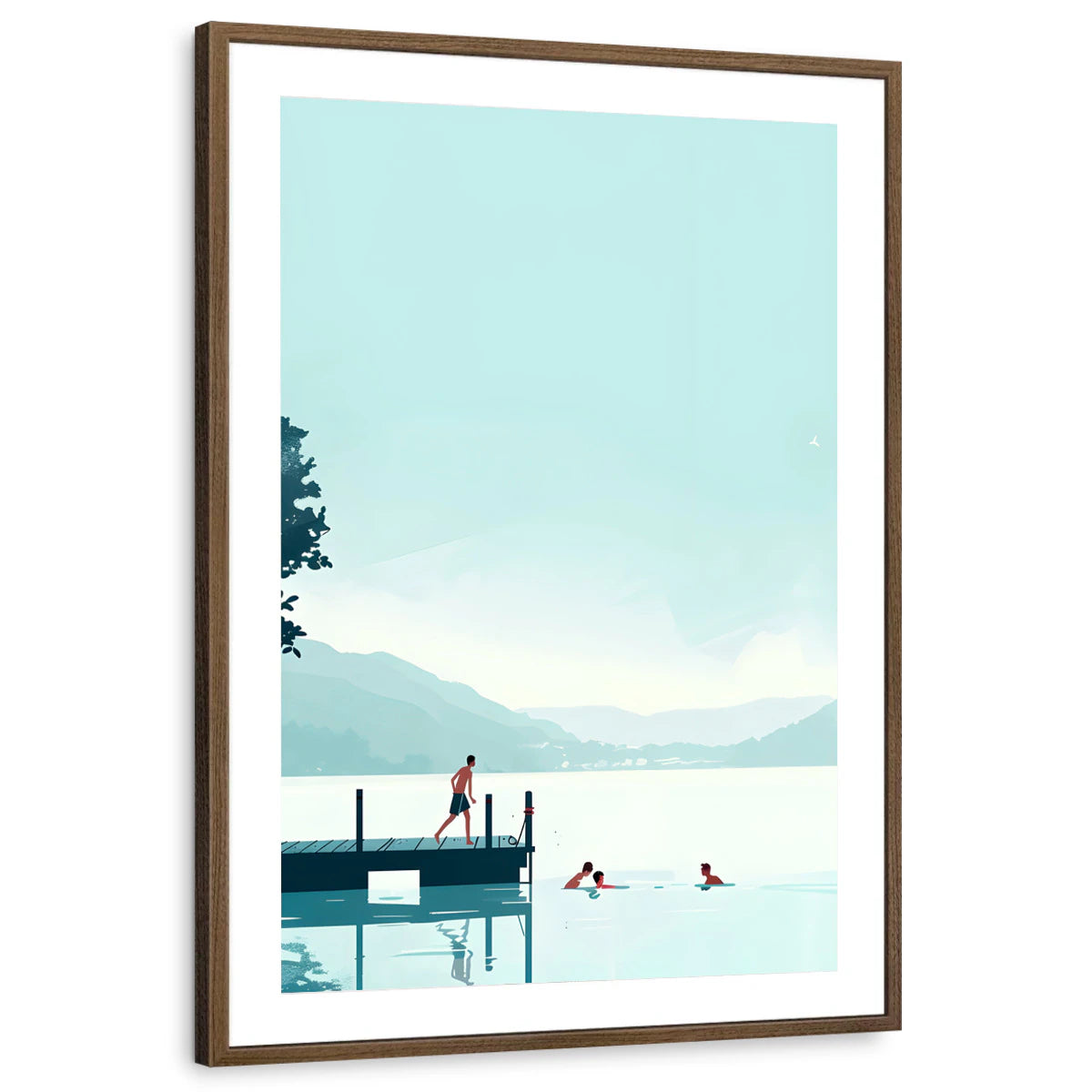 framed-print-brown-walnut-matted