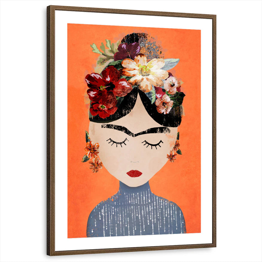 framed-print-brown-walnut-matted