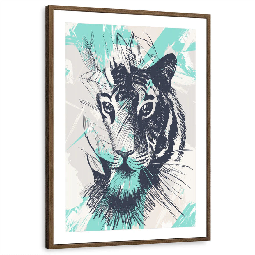 framed-print-brown-walnut-matted