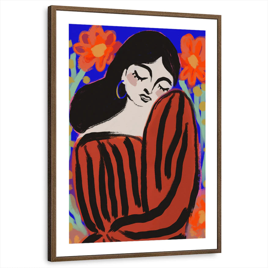 framed-print-brown-walnut-matted