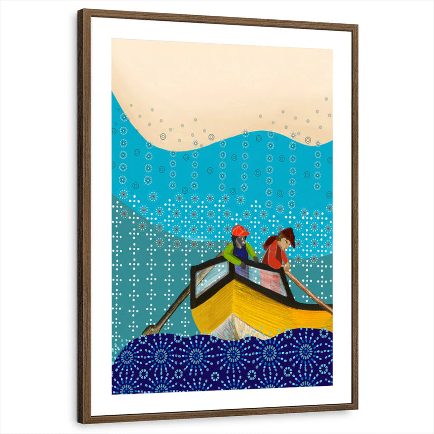 framed-print-brown-walnut-matted