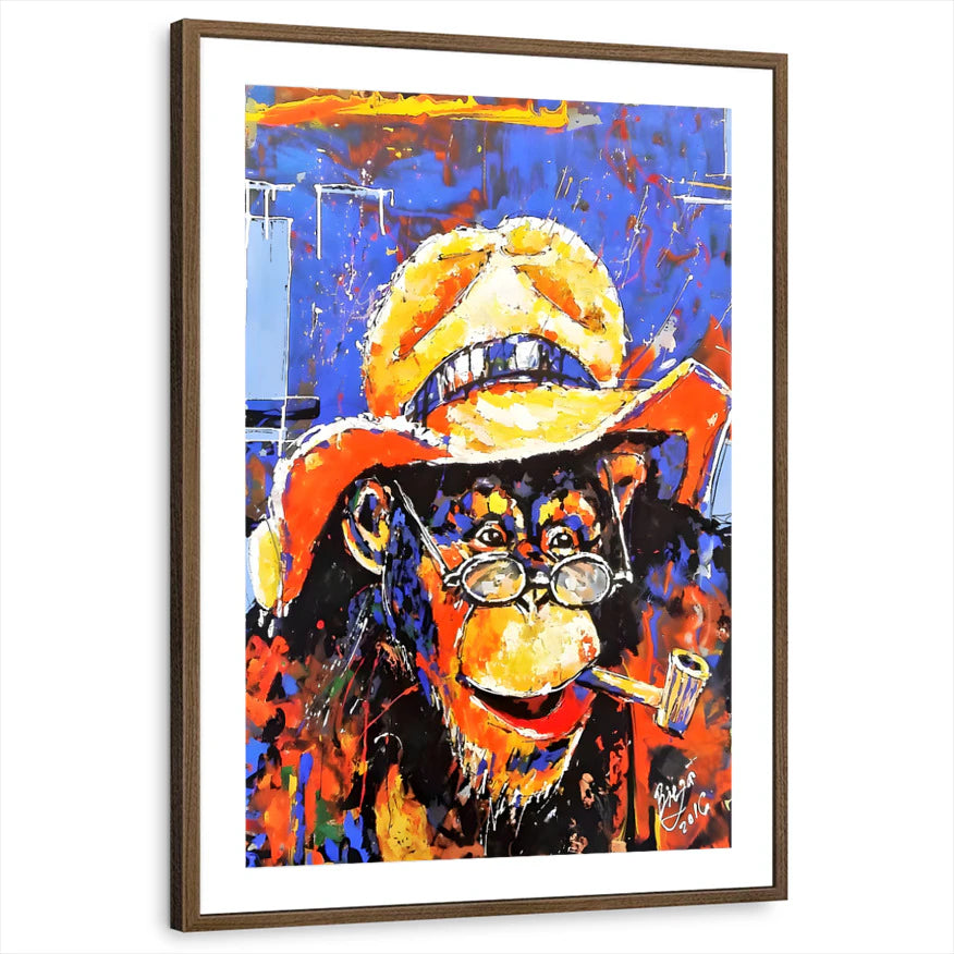framed-print-brown-walnut-matted