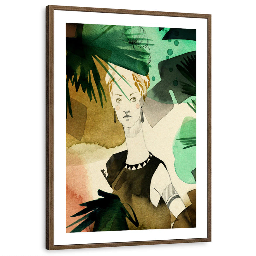 framed-print-brown-walnut-matted