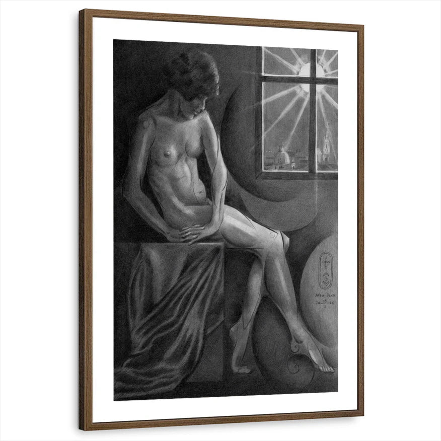 framed-print-brown-walnut-matted