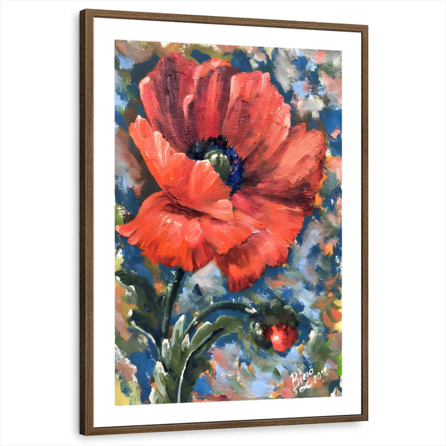 framed-print-brown-walnut-matted