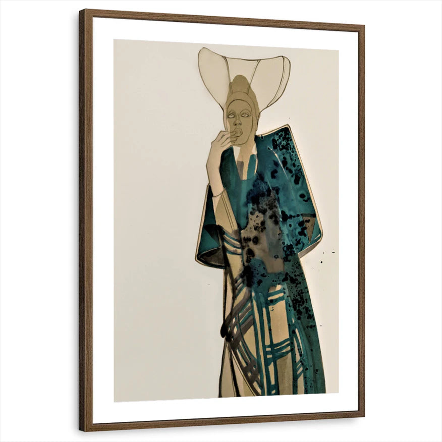 framed-print-brown-walnut-matted