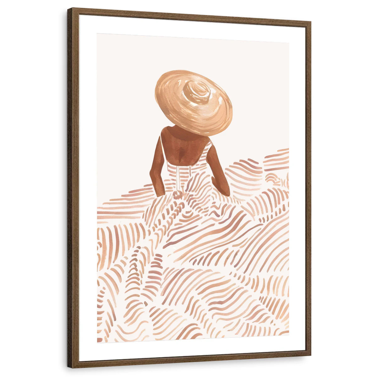 framed-print-brown-walnut-matted
