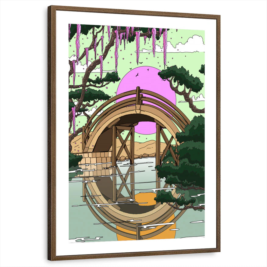 framed-print-brown-walnut-matted