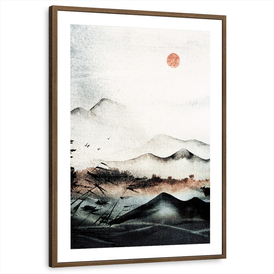framed-print-brown-walnut-matted