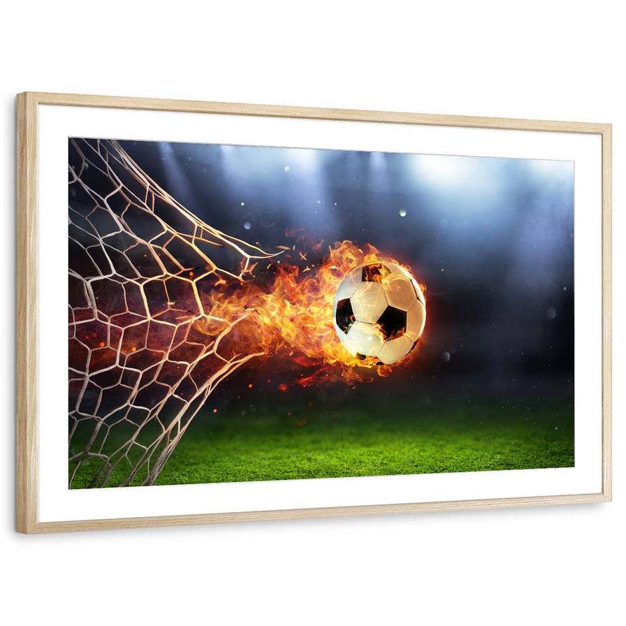 Flaming Soccer Ball Goal Strike
