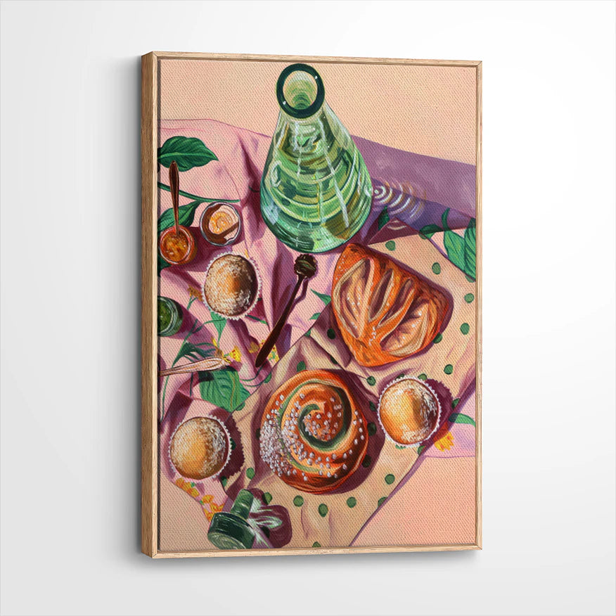 framed-canvas-natural-wood