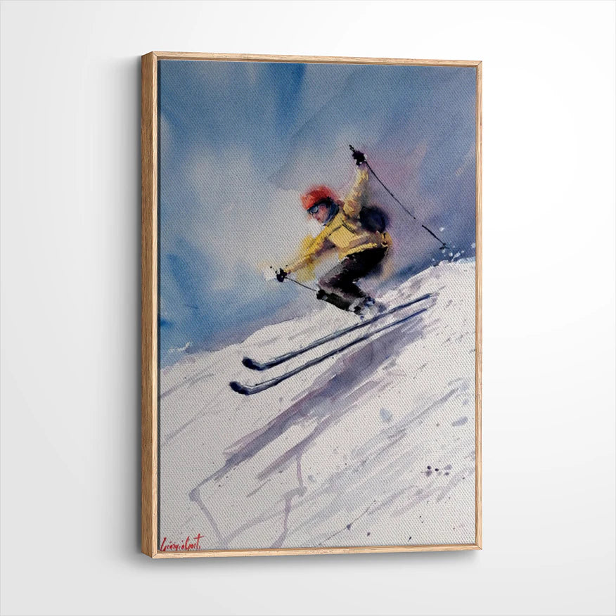framed-canvas-natural-wood