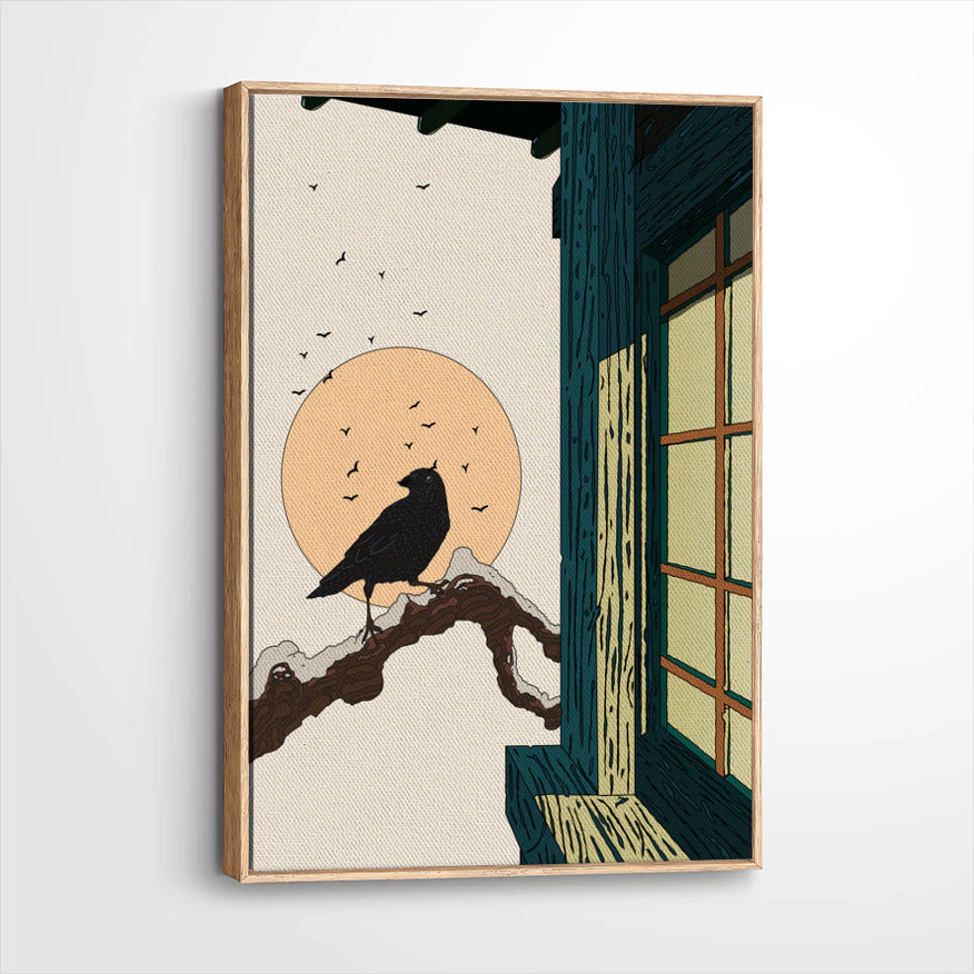 framed-canvas-natural-wood