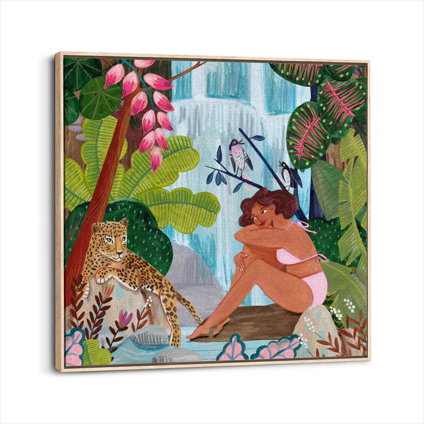 framed-canvas-natural-wood