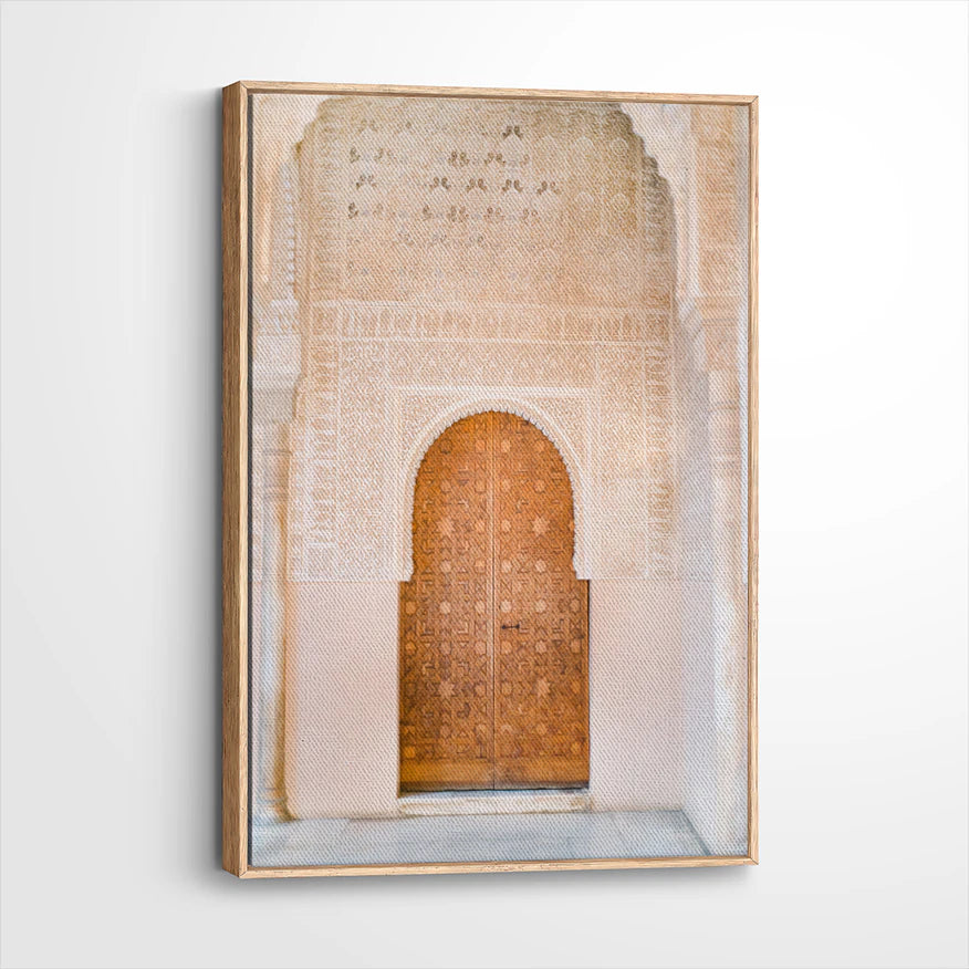 framed-canvas-natural-wood