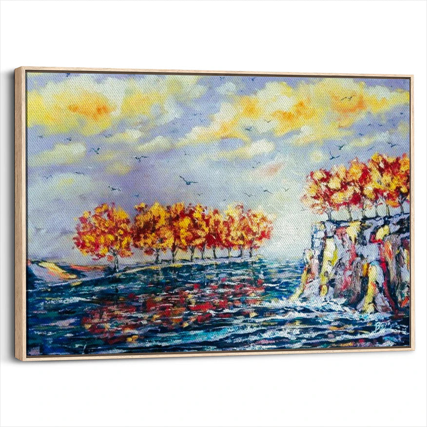 framed-canvas-natural-wood
