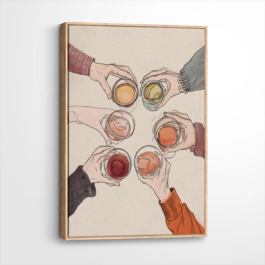 framed-canvas-natural-wood